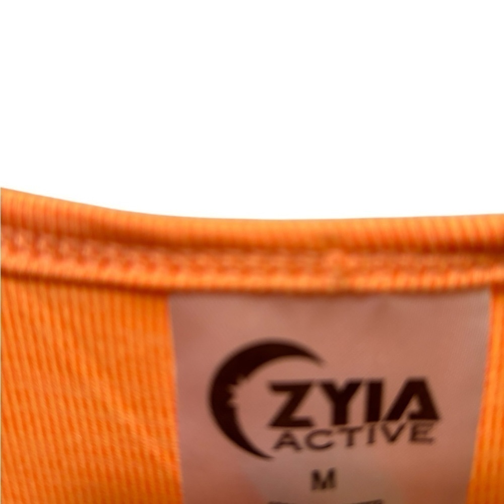 Lot 4 Zyia Athletic Tank Tops Size M Racerbacks Orange Coral Poppy White Camo - Picture 5 of 14